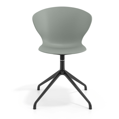 cadeira de reuniao preto antracite base piramide plastico bracos fixos 6