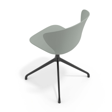 cadeira de reuniao preto antracite base piramide plastico bracos fixos 7