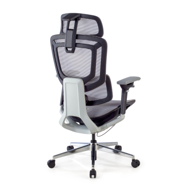 cadeira ergonomica cinza valkyr malha mesh bracos regulaveis 4d apoio lombar duplo apoio de cabeca 11