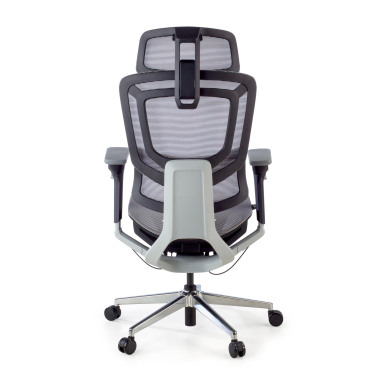 cadeira ergonomica cinza valkyr malha mesh bracos regulaveis 4d apoio lombar duplo apoio de cabeca 12