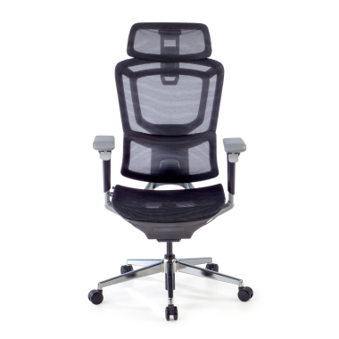 cadeira ergonomica preto valkyr malha mesh bracos regulaveis 4d apoio lombar duplo apoio de cabeca 3