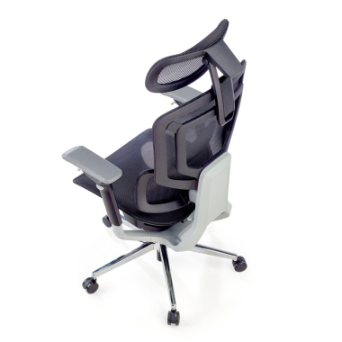 cadeira ergonomica preto valkyr malha mesh bracos regulaveis 4d apoio lombar duplo apoio de cabeca 12