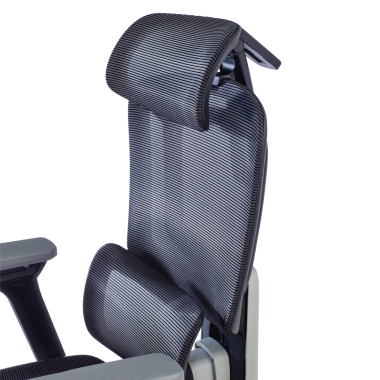 cadeira ergonomica preto valkyr malha mesh bracos regulaveis 4d apoio lombar duplo apoio de cabeca 7