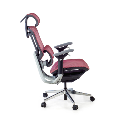cadeira ergonomica vermelho valkyr malha mesh bracos regulaveis 4d apoio lombar duplo apoio de cabeca 6