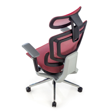 cadeira ergonomica vermelho valkyr malha mesh bracos regulaveis 4d apoio lombar duplo apoio de cabeca 12