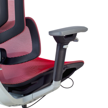 cadeira ergonomica vermelho valkyr malha mesh bracos regulaveis 4d apoio lombar duplo apoio de cabeca 9