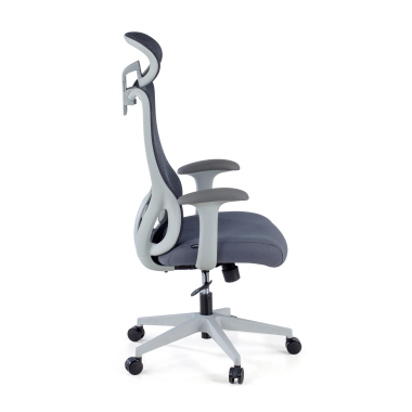 cadeira de escritorio branco cinzento vital malha mesh bracos fixos apoio lombar apoio de cabeca 8