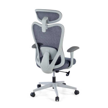 cadeira de escritorio branco cinzento vital malha mesh bracos fixos apoio lombar apoio de cabeca 7