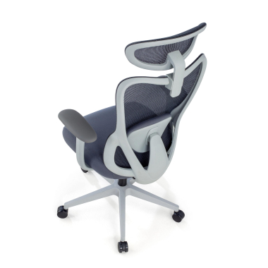cadeira de escritorio branco cinzento vital malha mesh bracos fixos apoio lombar apoio de cabeca 9