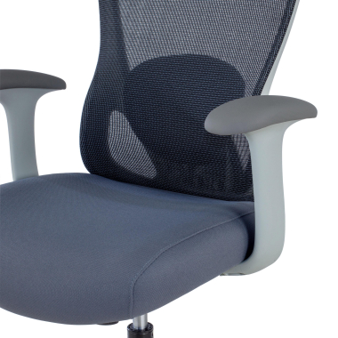 cadeira de escritorio branco cinzento vital malha mesh bracos fixos apoio lombar apoio de cabeca 5
