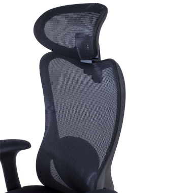cadeira de escritorio preto vital malha mesh bracos fixos apoio lombar apoio de cabeca 5