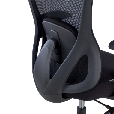 cadeira de escritorio preto vital malha mesh bracos fixos apoio lombar apoio de cabeca 4