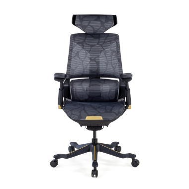 cadeira gaming amarelo blooddragon malha mesh bracos regulaveis 6d apoio lombar apoio de cabeca 4