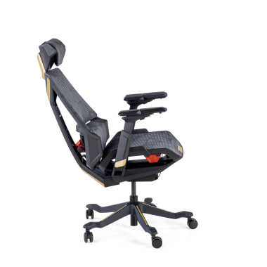 cadeira gaming amarelo blooddragon malha mesh bracos regulaveis 6d apoio lombar apoio de cabeca 9
