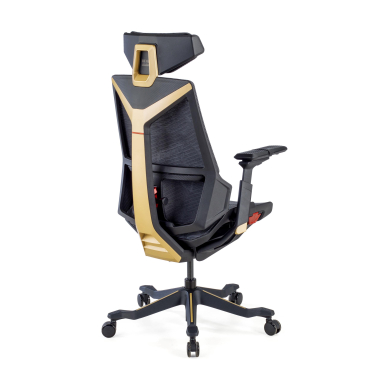 cadeira gaming amarelo blooddragon malha mesh bracos regulaveis 6d apoio lombar apoio de cabeca 7