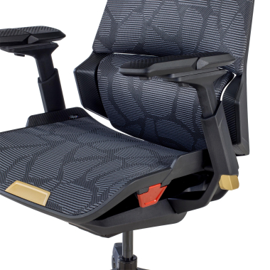 cadeira gaming amarelo blooddragon malha mesh bracos regulaveis 6d apoio lombar apoio de cabeca 5