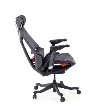 cadeira gaming cinza blooddragon malha mesh bracos regulaveis 6d apoio lombar apoio de cabeca 10