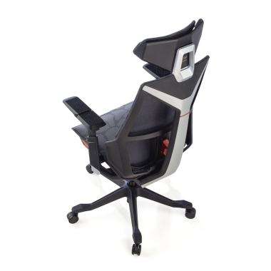 cadeira gaming cinza blooddragon malha mesh bracos regulaveis 6d apoio lombar apoio de cabeca 11