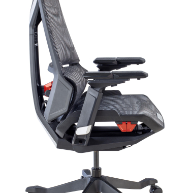 cadeira gaming cinza blooddragon malha mesh bracos regulaveis 6d apoio lombar apoio de cabeca 6