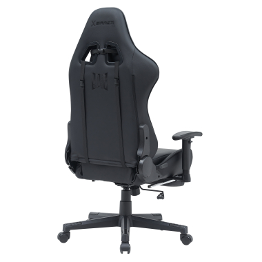 cadeira gaming preto epic pele sintetica bracos moveis almofada lombar e cervical apoio de cabeca apoio de pes extensivel 8