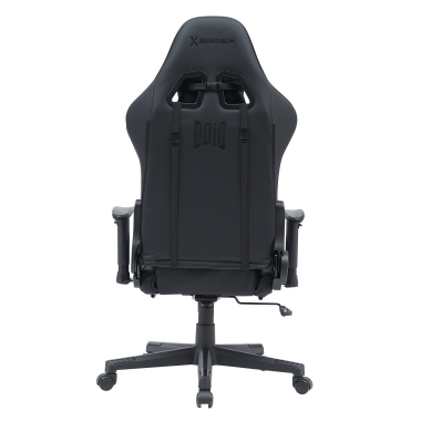 cadeira gaming preto epic pele sintetica bracos moveis almofada lombar e cervical apoio de cabeca apoio de pes extensivel 6