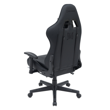 cadeira gaming preto epic pele sintetica bracos moveis almofada lombar e cervical apoio de cabeca apoio de pes extensivel 9