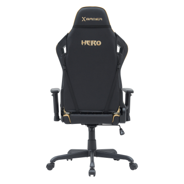 cadeira gaming amarelo hero pele sintetica bracos moveis almofada lombar e cervical apoio de cabeca 6
