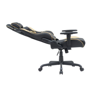 cadeira gaming amarelo hero pele sintetica bracos moveis almofada lombar e cervical apoio de cabeca 5