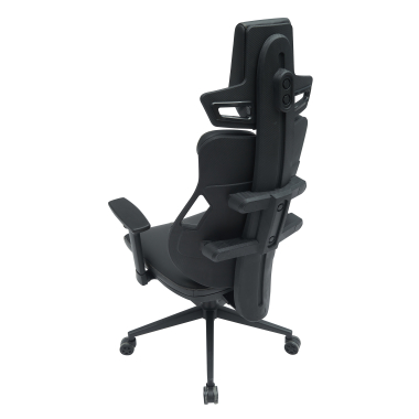 cadeira gaming preto phoenix tecido bracos regulaveis 3d apoio de cabeca 8