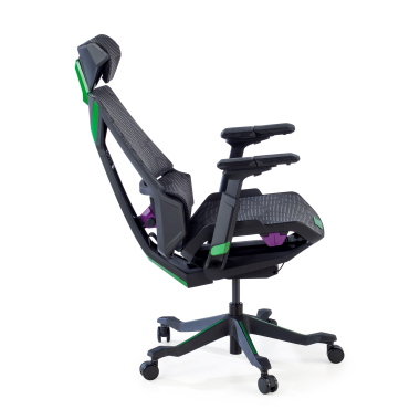 cadeira gaming verde blooddragon malha mesh bracos regulaveis 6d apoio lombar apoio de cabeca 7
