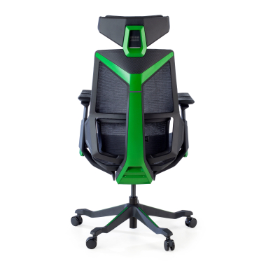 cadeira gaming verde blooddragon malha mesh bracos regulaveis 6d apoio lombar apoio de cabeca 6