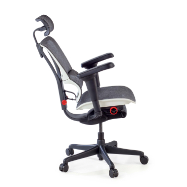cadeira gaming branco cadeira gaming malha mesh bracos regulaveis 5d apoio lombar apoio de cabeca 5