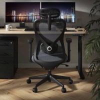 Cadeira de Escritório Fusion Black, suporte lombar