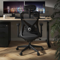 Cadeira de Escritório Fusion Black, suporte lombar