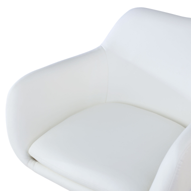 cadeira de recepcao branco space pele sintetica bracos fixos 5