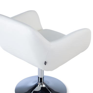 cadeira de recepcao branco space pele sintetica bracos fixos 6