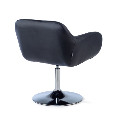 cadeira de recepcao preto space pele sintetica bracos fixos 9