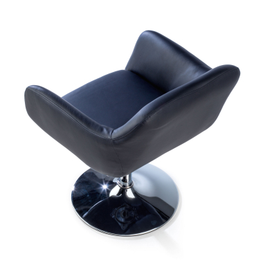 cadeira de recepcao preto space pele sintetica bracos fixos 6