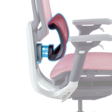 cadeira ergonomica vermelho valkyr malha mesh bracos regulaveis 4d apoio lombar duplo apoio de cabeca 5