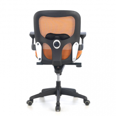 outlet cadeira de escritorio laranja amira malha mesh bracos moveis 7