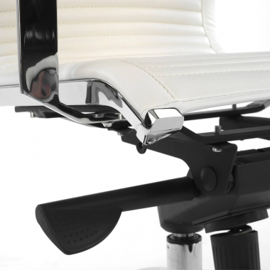 outlet cadeira de escritorio branco brenton pele sintetica bracos fixos 4
