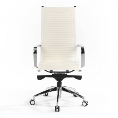 outlet cadeira de escritorio branco brenton pele sintetica bracos fixos 3