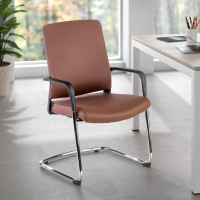 Cadeira Visitante Bali, encosto ergonómico, pele sintética 210870 - (Outlet)