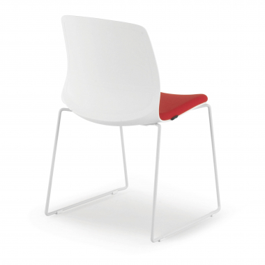 outlet cadeira de escritorio vermelho swing tecido sem bracos 6