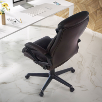 Poltrona de Escritório Denís, Confortável e Resistente, pele 210895 - (Outlet)