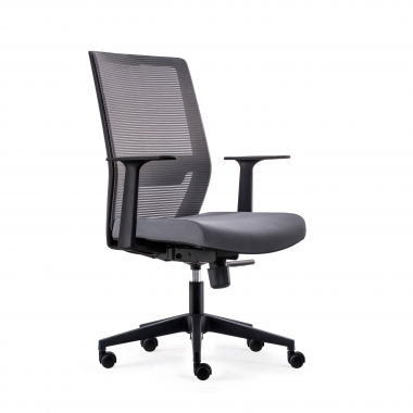 outlet cadeira de escritorio cinza kana malha mesh bracos moveis 1