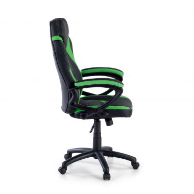 outlet cadeira de escritorio verde drift pele sintetica bracos fixos 4