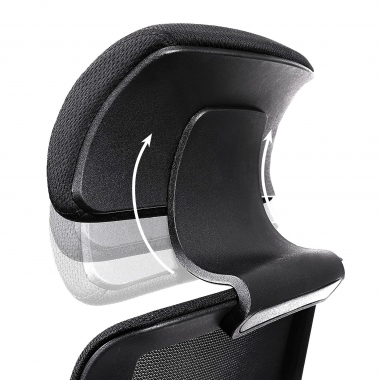 outlet cadeira de escritorio preto belinda malha mesh bracos moveis 8