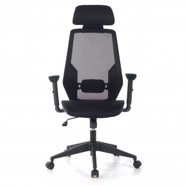 outlet cadeira de escritorio preto belinda malha mesh bracos moveis 3