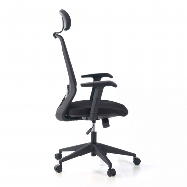 outlet cadeira de escritorio preto belinda malha mesh bracos moveis 5